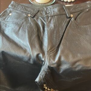 Black Leather Pants